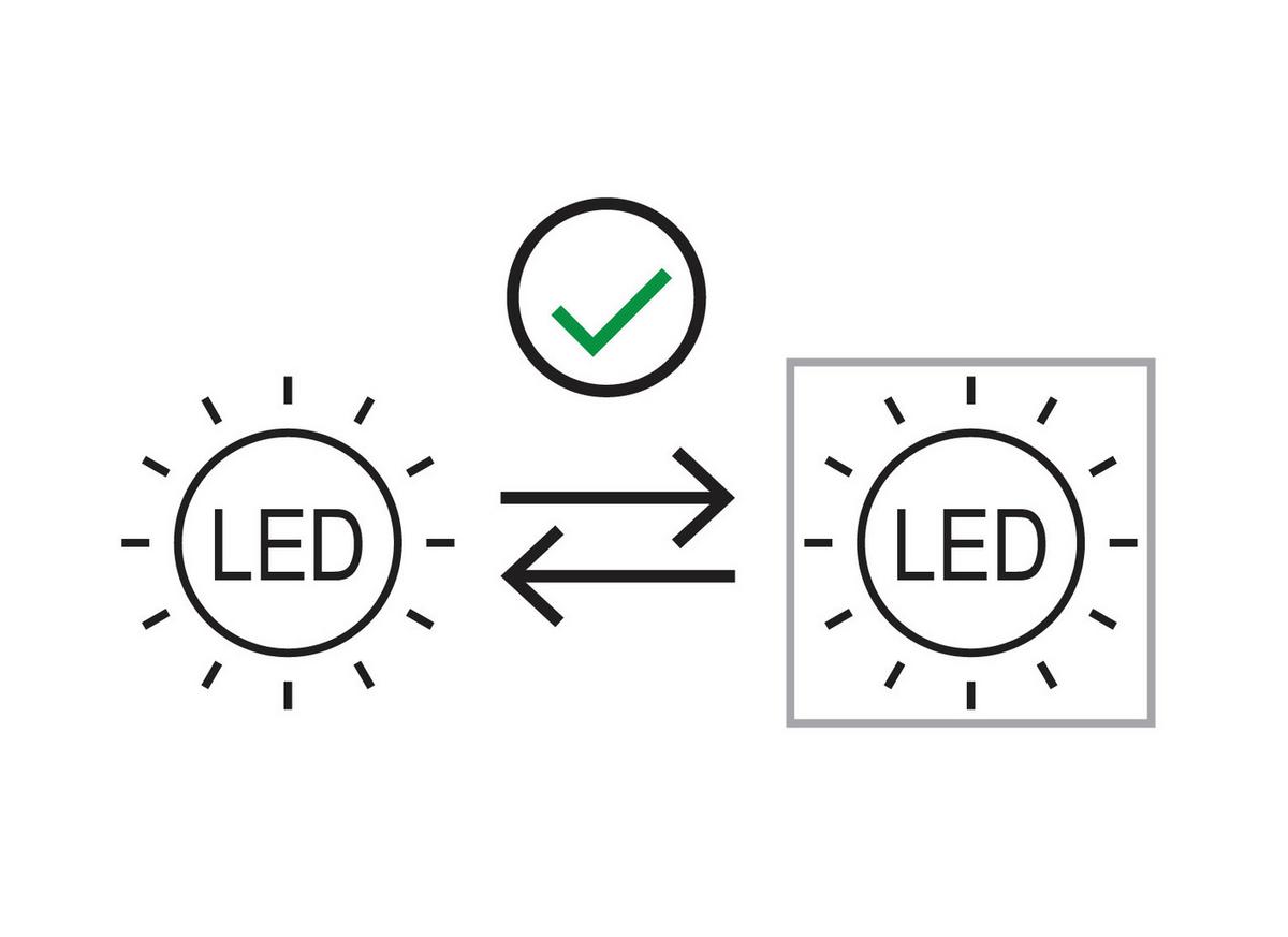LED-STEHLEUCHTE 56133-6S - Schwarz, Design, Glas/Metall (28,5/155cm) - Globo