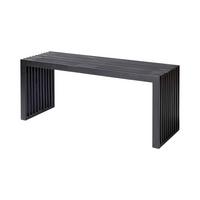 SITZBANK RIB - Schwarz, KONVENTIONELL, Holz (104/43/35cm) - MID.YOU