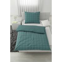 Lenjerie de pat Karo Allover cca. 140x200/50x70 cm - albastru, Konventionell, textil (140/200cm) - Mömax