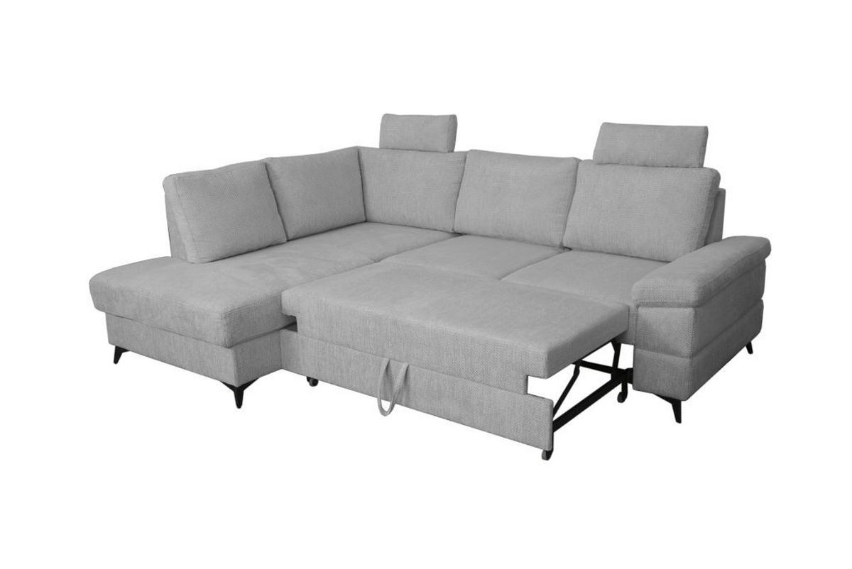 Coltar SARA L - negru/gri, Basics, textil (189/250cm) - Ondega