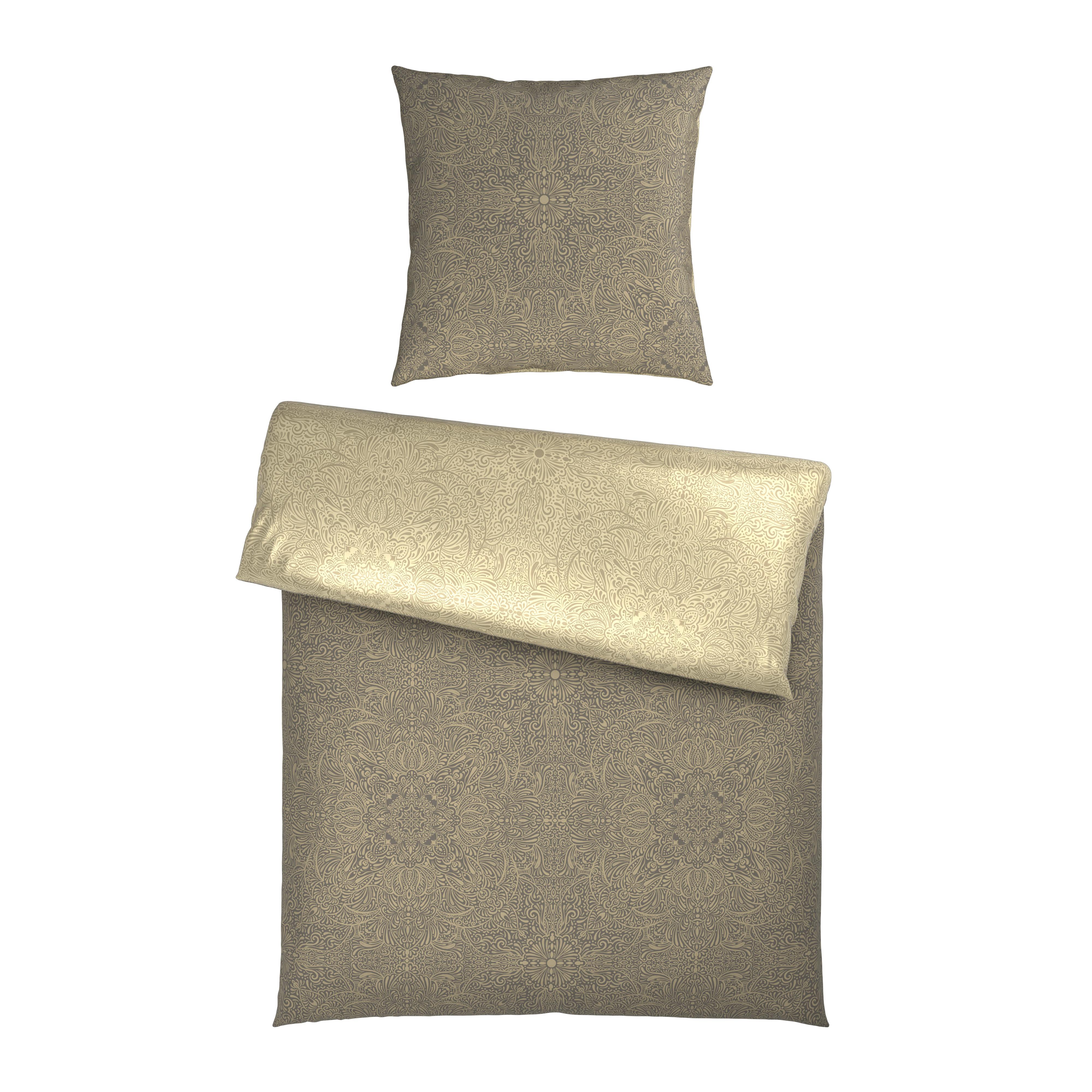 Bettwäsche Bella Wende XL Grau ca. 155x220cm - Grau, MODERN, Textil (155/220cm) - Mömax