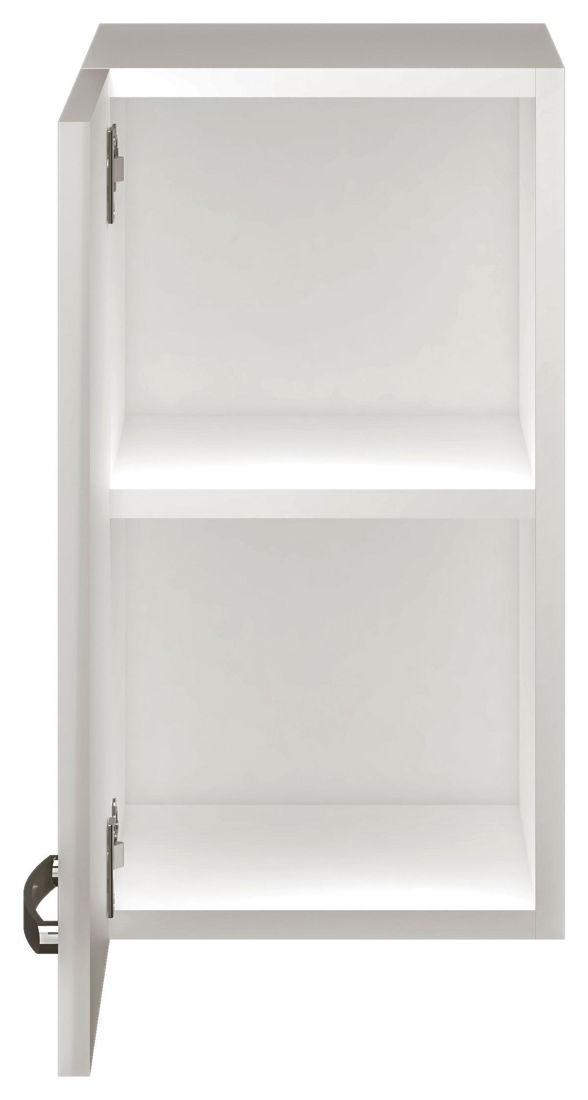 Corp suspendat de bucătărie ALBA - alb/alb lucios intens, Modern, material pe bază de lemn (30/54,8/32cm)