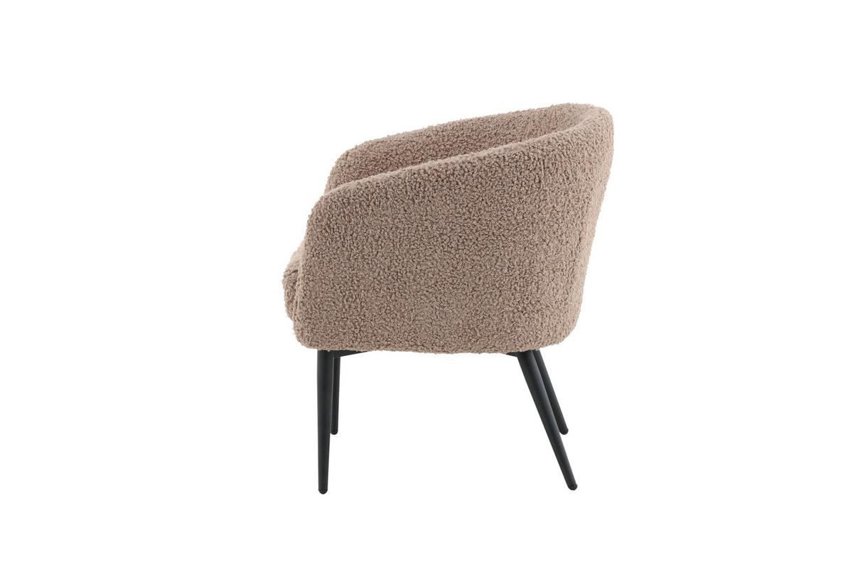 SESSEL FLUFFY - Design, Textil/Metall (83/70/64cm) - Livetastic
