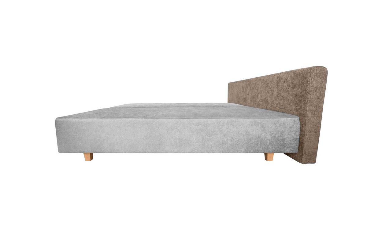 Boxspring Kanapéágy Bloom - krémszínű/barna, Modern, műanyag/faalapú anyag (292/79/215cm)