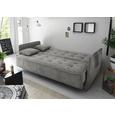 Sofa mit Schlaffunktion in Schlammfarbe 'Aron' - Schlammfarben/Silberfarben, MODERN, Holzwerkstoff/Kunststoff (216/95/95cm) - Livetastic Sofa mit Schlaffunktion in Schlammfarbe 'Aron' - Schlammfarben/Silberfarben, MODERN, Holzwerkstoff/Kunststoff (216/95/95cm) - Livetastic