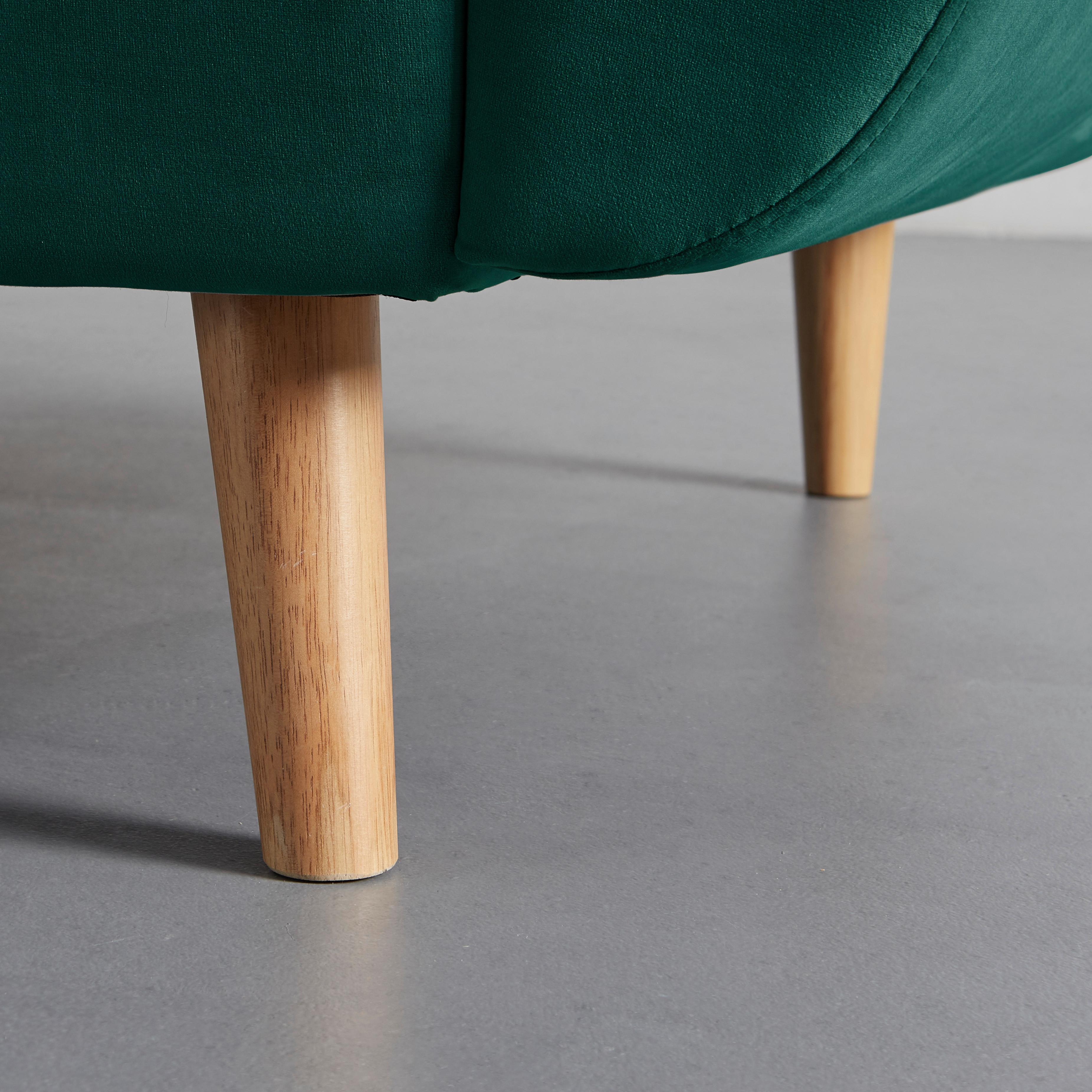 CANAPÉ-LIT CORA - vert/couleur naturelle, MODERN, textile/bois (214/92/81cm) - Bessagi Home