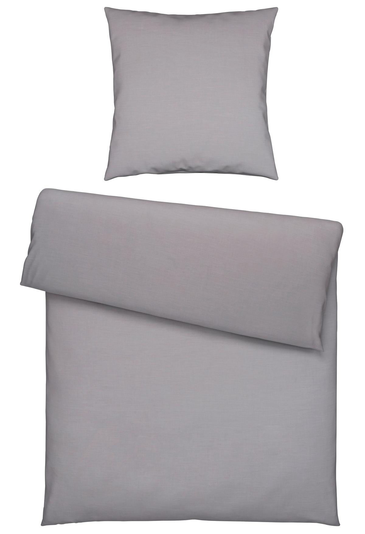 Bettwäsche Ilvy in Grau ca. 135x200cm - Grau, MODERN, Textil (135/200cm) - Modern Living