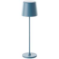 Akku-Tischleuchte Kaami Hellblau max. 2 Watt - Hellblau, Basics, Kunststoff/Metall (10/10/37cm) - Brilliant