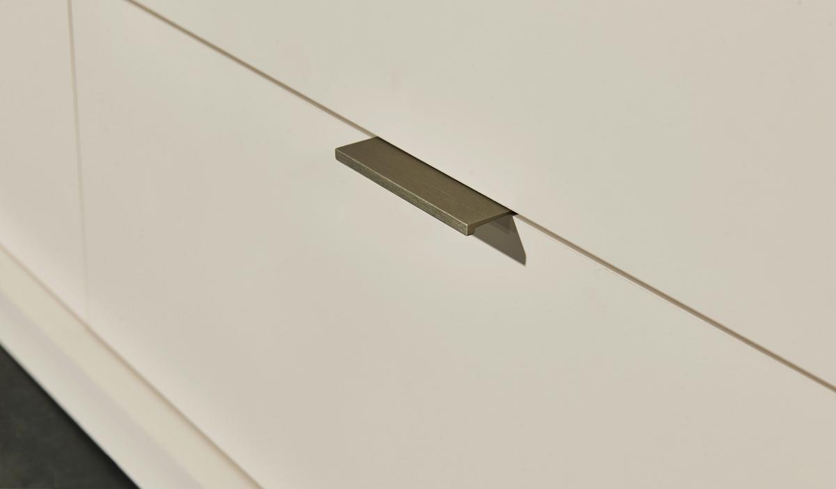 Sideboard Alex Kaschmir ca. 193x83x40cm - Kaschmir/Silberfarben, Design, Holzwerkstoff/Kunststoff (193/83/40cm) - MID.YOU