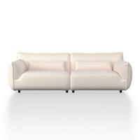Velika Zofa Clara, Bež - črna/bež, Moderno, kovina/tekstil (284/86/111cm) - Bessagi Home