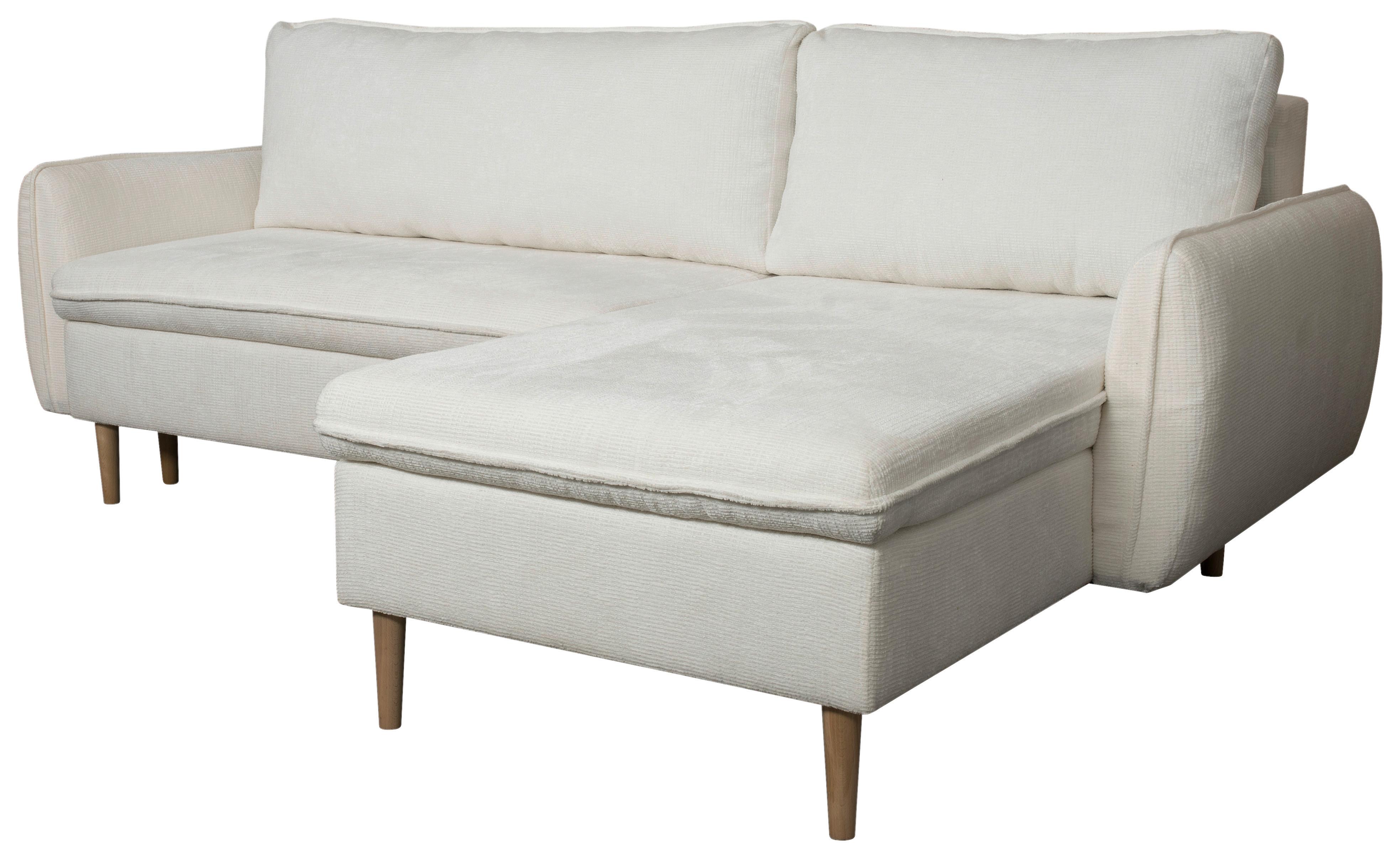 Coltar BELL - alb, Modern, textil (244/95/163cm)