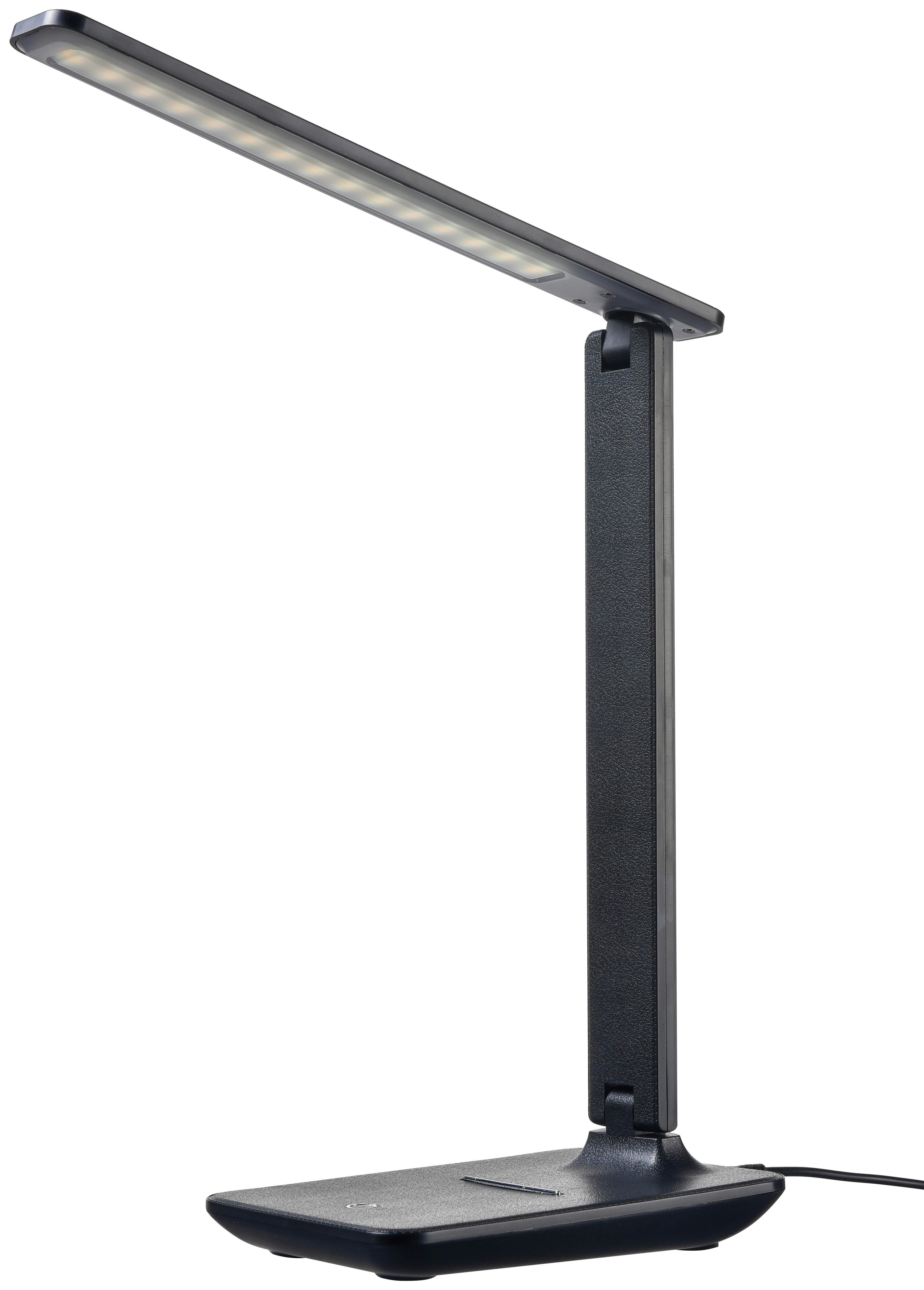 Schreibtischleuchte Denise max. 6 Watt - Schwarz, Lifestyle, Kunststoff (35cm) - Modern Living