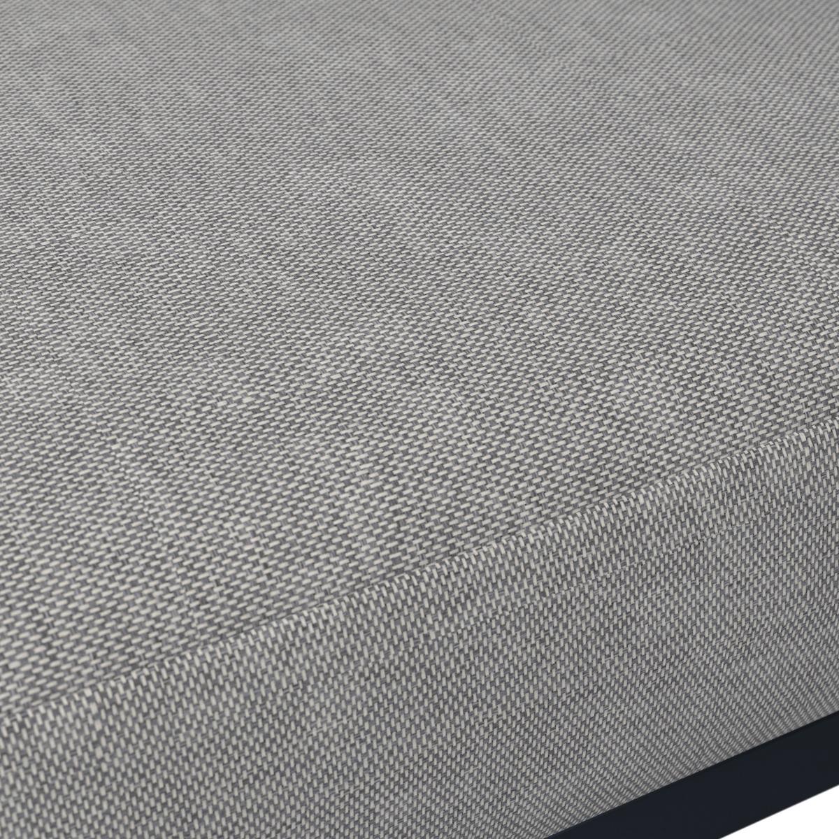 Loungegarnitur "Aurelia", hell/dunkelgrau, Holz/Metall - Dunkelgrau/Hellgrau, Modern, Holz/Textil (248/62,5/90cm) - Bessagi Garden