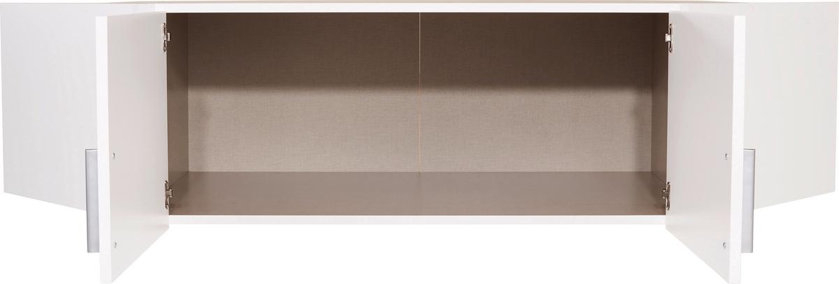 Nastavek Za Omaro Celle - bela/barve aluminija, Moderno, umetna masa/leseni material (117/39/117cm) - Premium Living