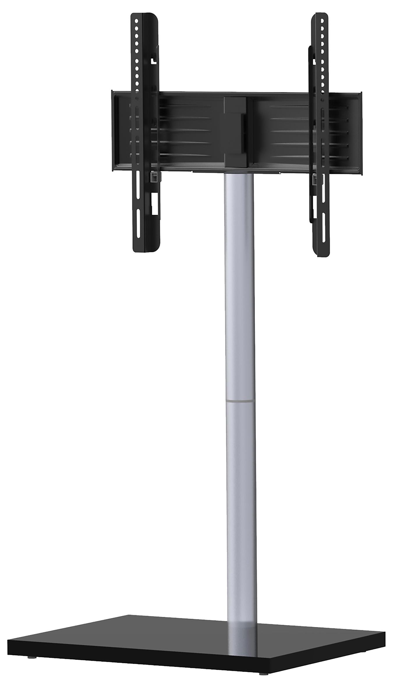 Stojalo Za Tv Nalano, Črna, Srebrna - srebrne barve/črna, Basics, kovina/leseni material (100/60/45cm) - MID.YOU