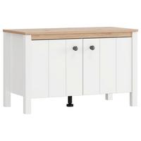 Előszobapad Bedford - fekete/Artisan tölgy, Romantik / Landhaus, műanyag/faalapú anyag (85,5/53,5/40cm)