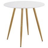 Esstisch John Ø ca. 80 cm - Weiß, MODERN, Holzwerkstoff/Metall (80/76cm) - Modern Living