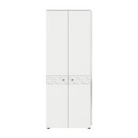 Garderobni Ormar Prisma - bijela/crna, Design, drvni materijal/metal (70,2/192/34,8cm) - Modern Living