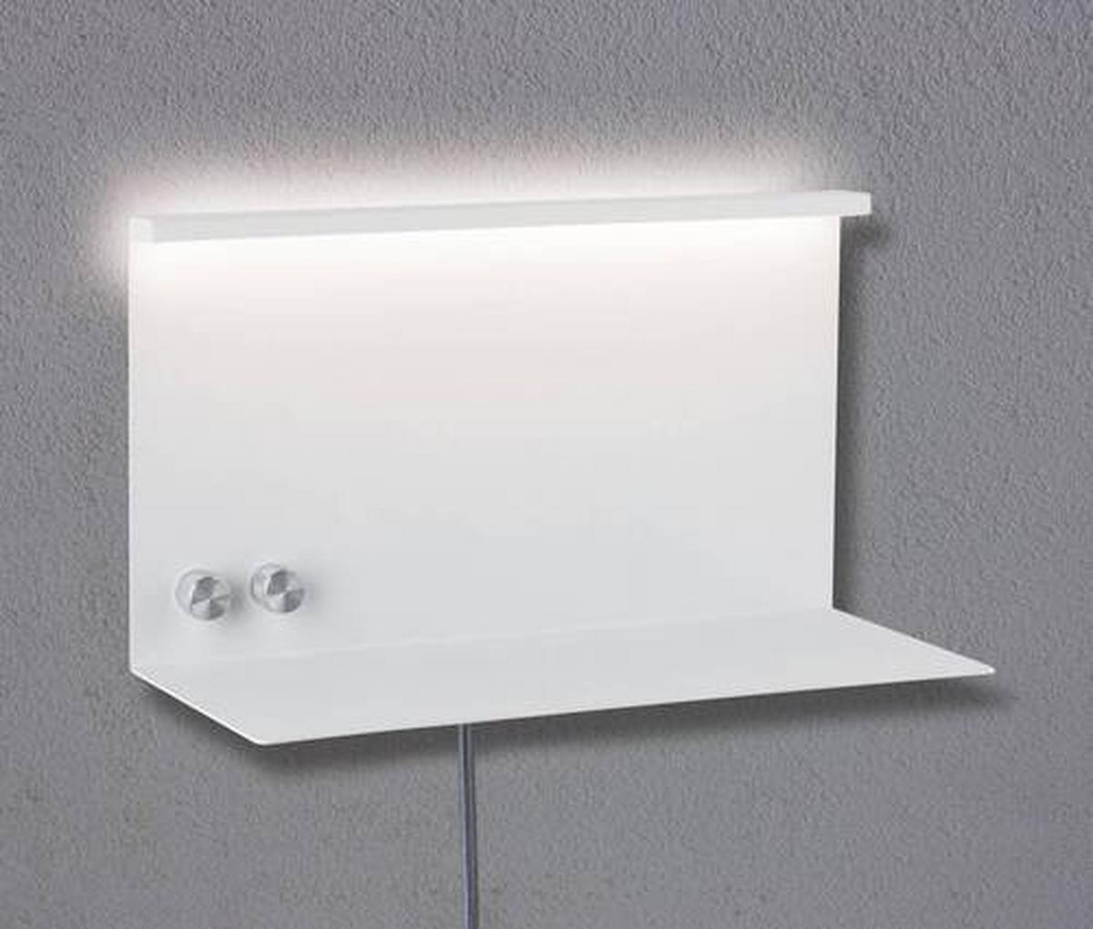 LED-Wandleuchte Jarina in Weiß max. 4,5/1,6 Watt - Weiß, Design, Metall (35/20cm) - Paulmann