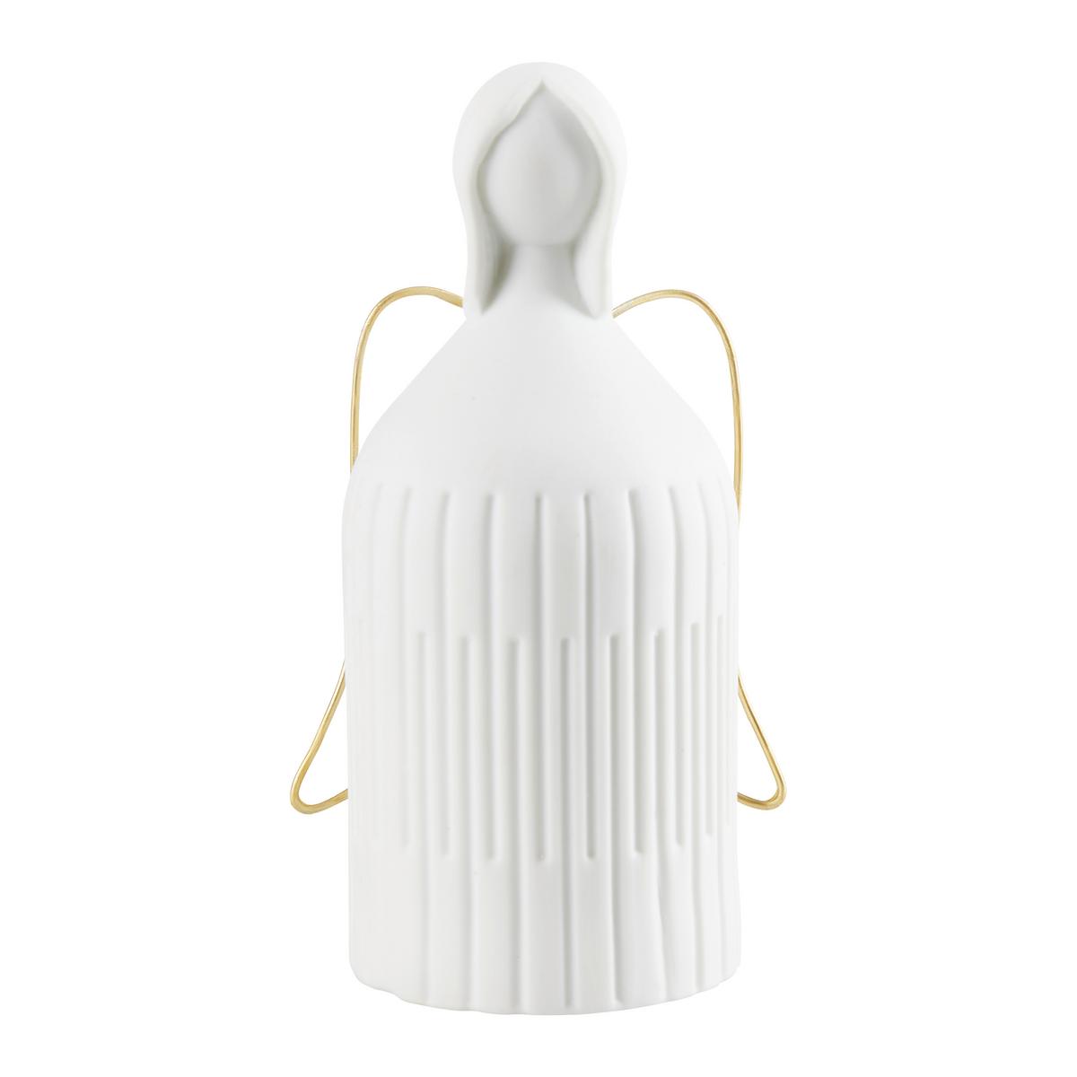Dekoengel Mary Weiß - Weiß, KONVENTIONELL, Keramik (5/12,5cm) - Modern Living