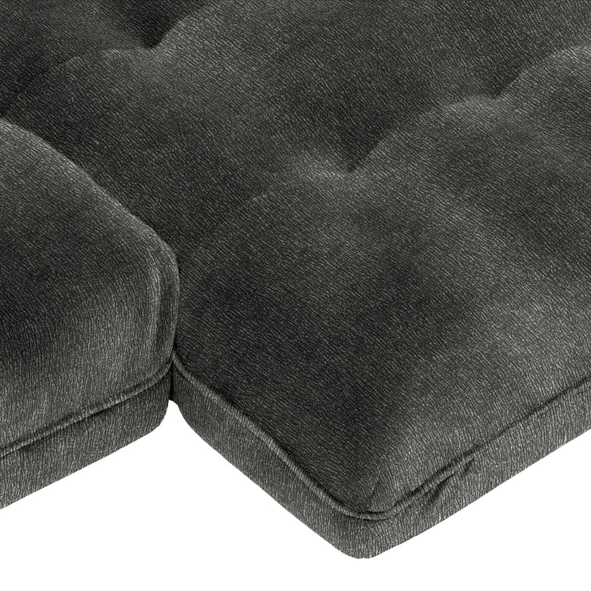 Wohnlandschaft Vivo Anthrazit - Anthrazit/Schwarz, MODERN, Kunststoff/Textil (317/63/179cm) - Premium Living