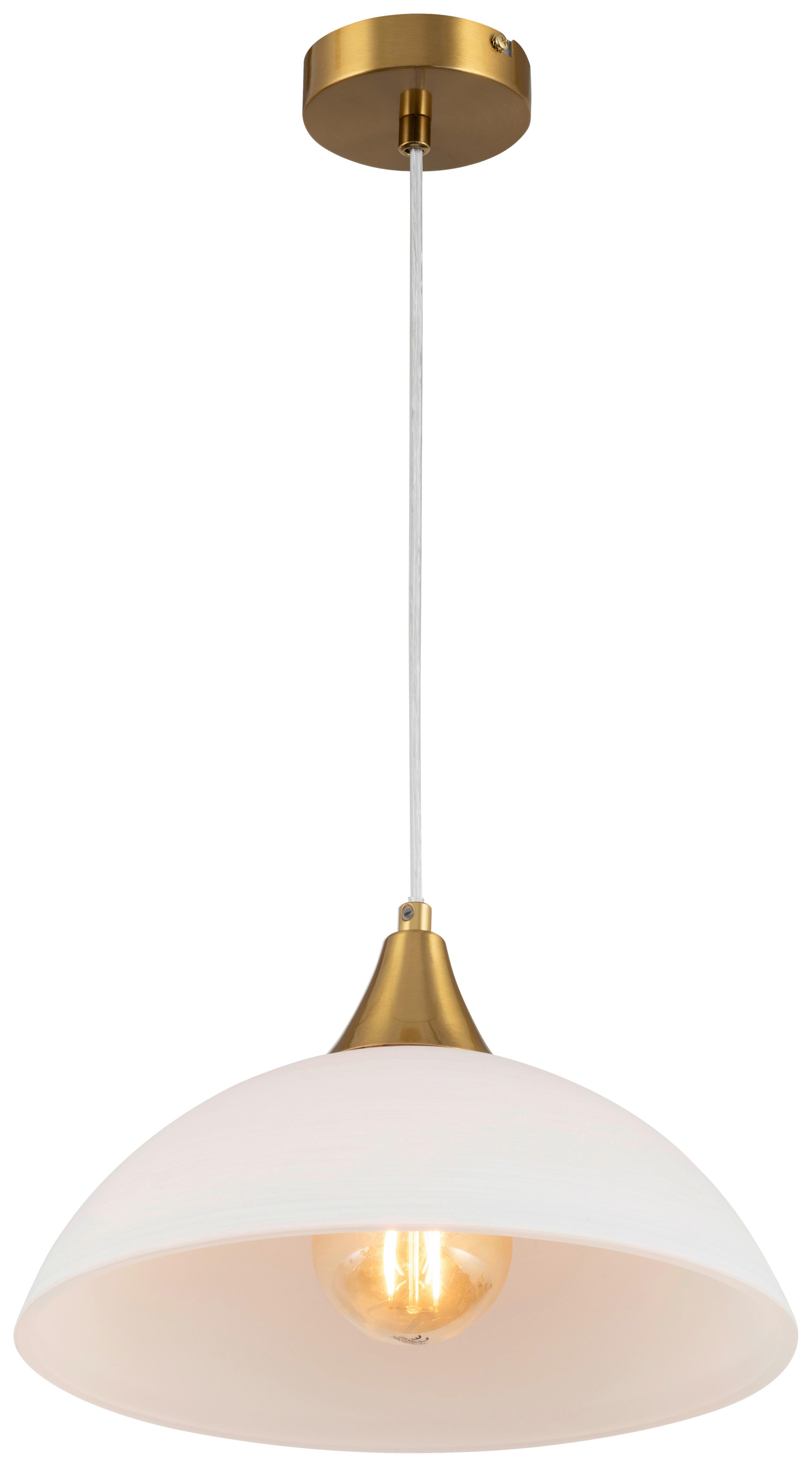 LAMPA WISZĄCA STINE - biały, Trend, metal/szkło (30/150cm) - Novel