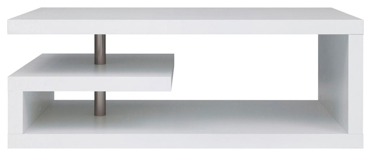 STOLIK KAWOWY GLIMP - biały, Design, materiał drewnopochodny (120/60/45cm)