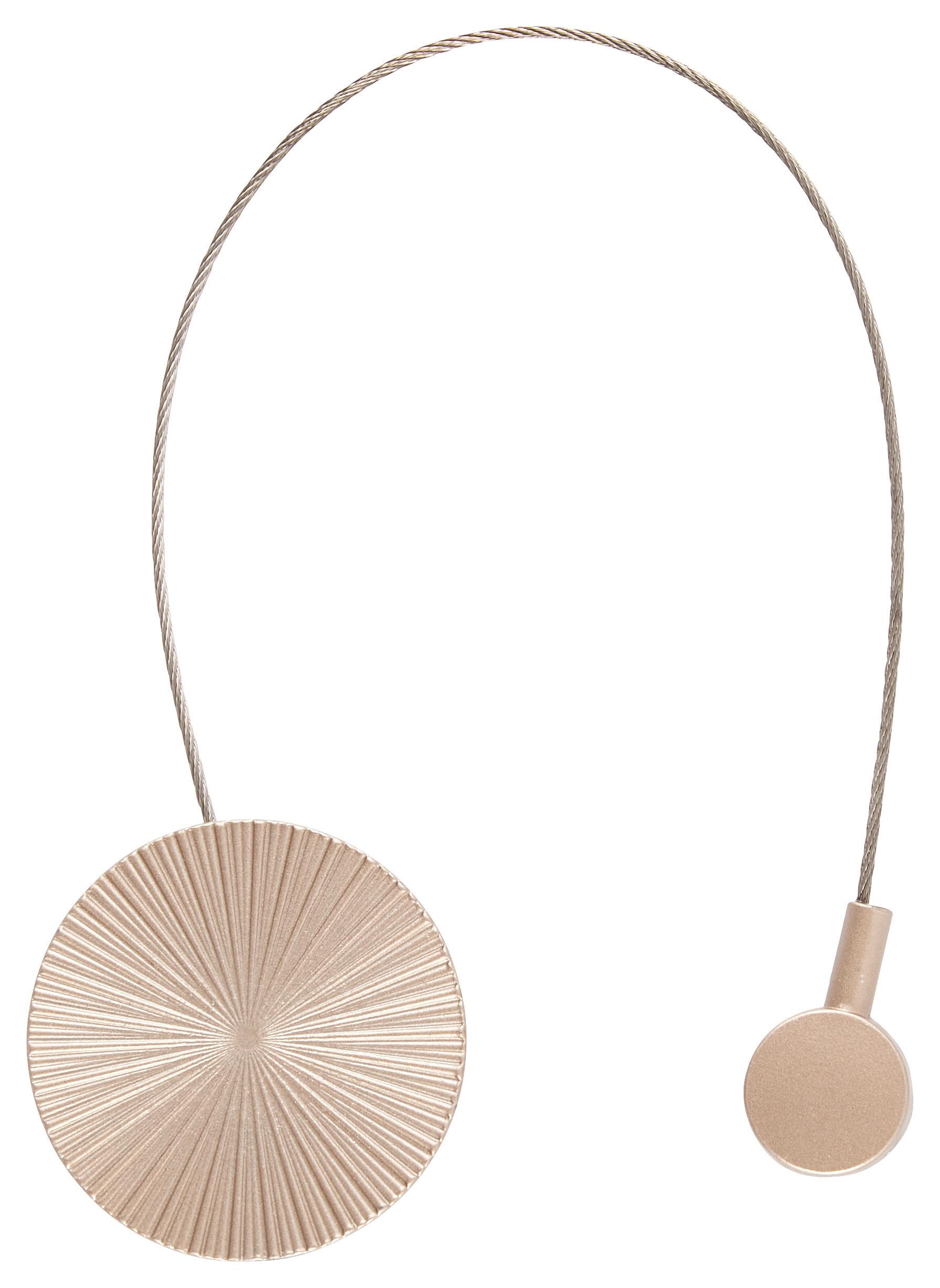 Dekorativni Kavelj Za Zaveso Rocco - barve niklja, Romantika, kovina (4cm) - Modern Living