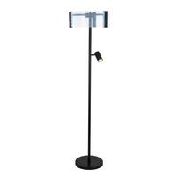 LAMPA STOJĄCA LED MARGE - czarny/biały, Modern, tworzywo sztuczne/metal (40/159cm) - Bessagi Home