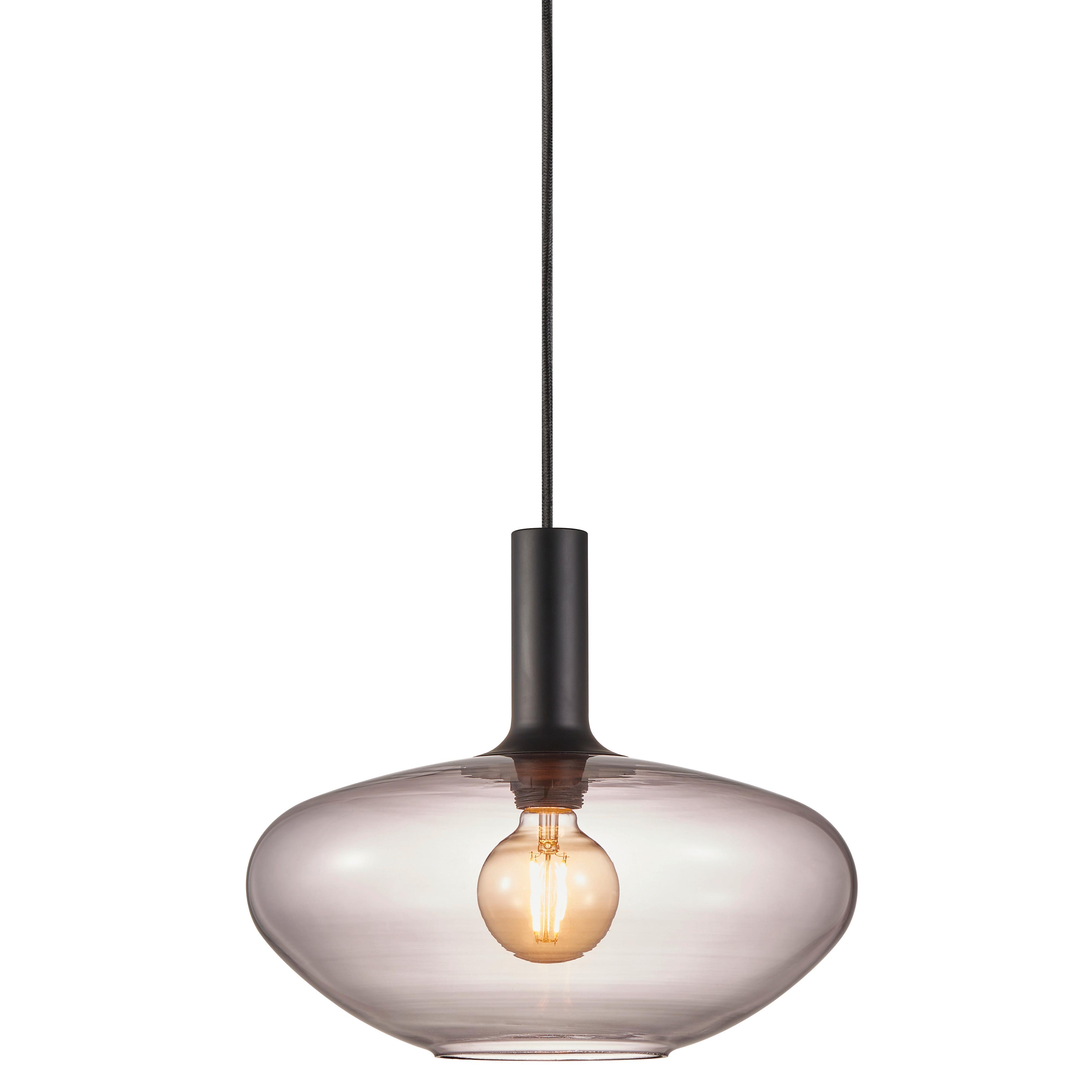 LAMPA WISZĄCA 48973047 - czarny, Basics, metal/szkło (35/35/330cm) - Nordlux