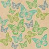Serviette By Nature in Multicolor - Türkis/Blau, MODERN, Papier (33/33cm)