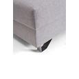Hocker in Hellgrau - Chromfarben/Hellgrau, MODERN, Textil/Metall (64/43/92cm) - PREMIUM LIVING