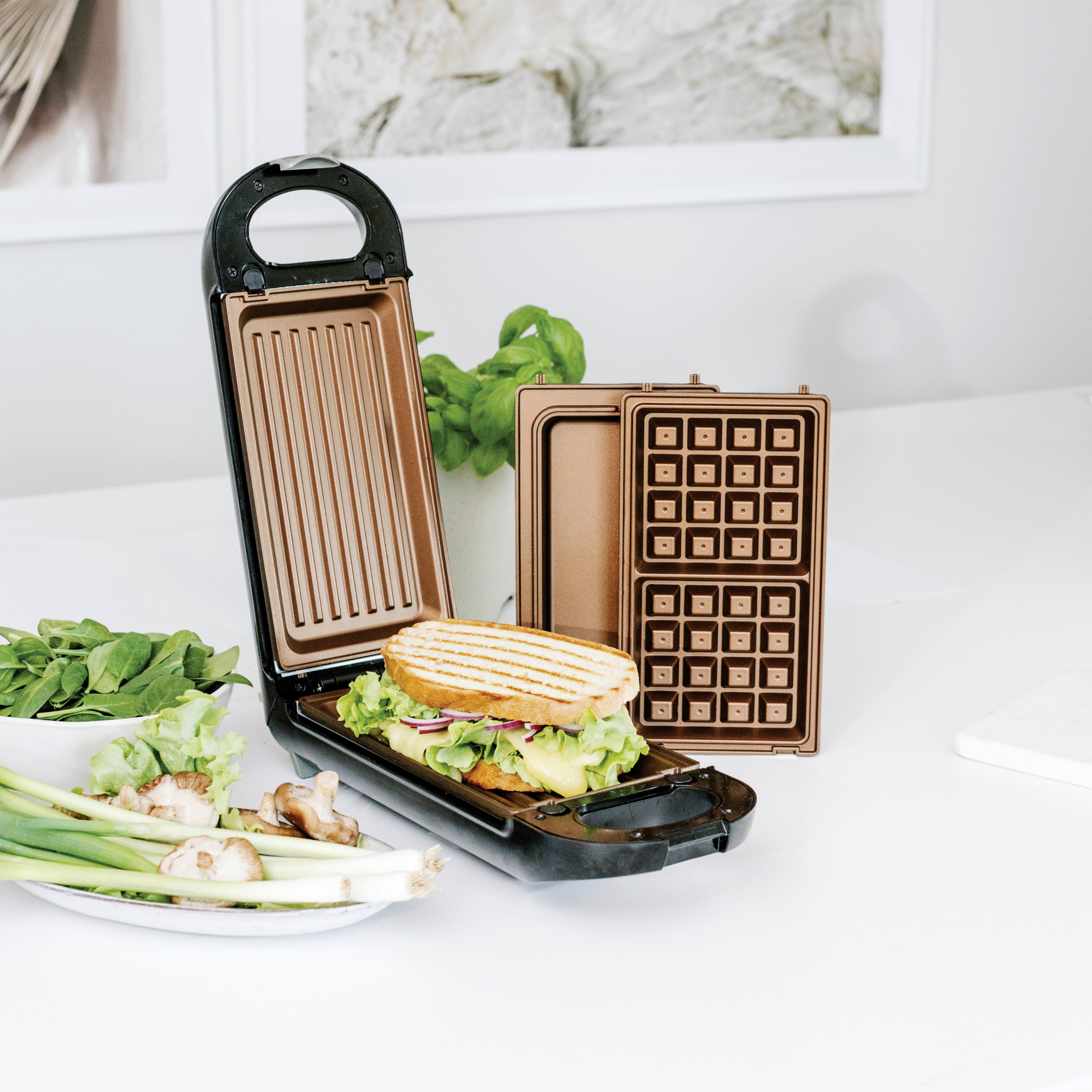 Multifunkciós Kontaktgrill Livington Flip Switch - műanyag/fém (31/13,5/9cm) - Mediashop