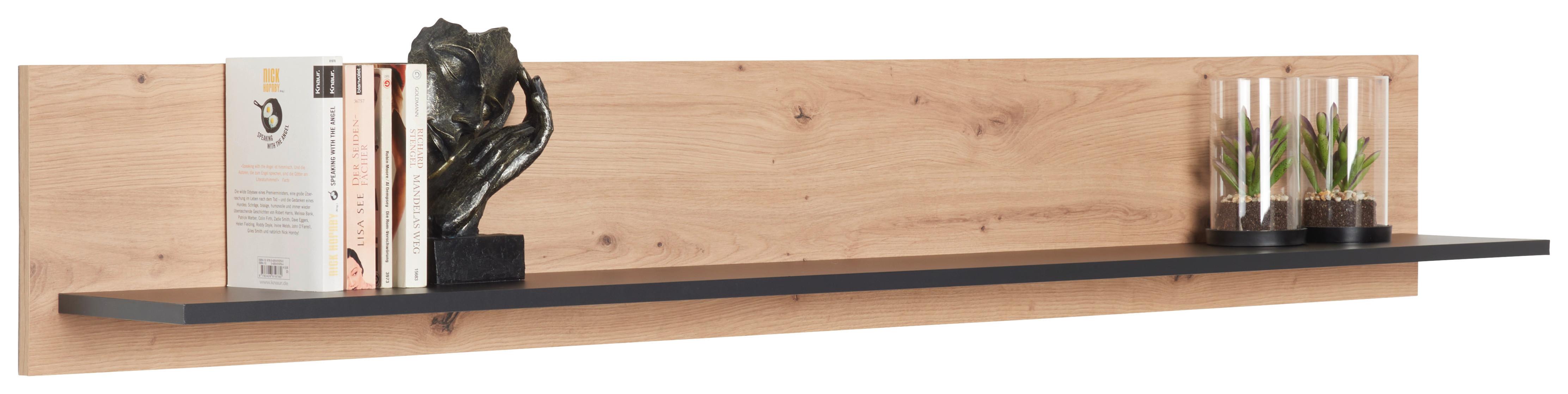 Zidna Polica Nature Natp 02 - boje hrasta, Konvencionalno, drvni materijal (160/25/21,6cm)