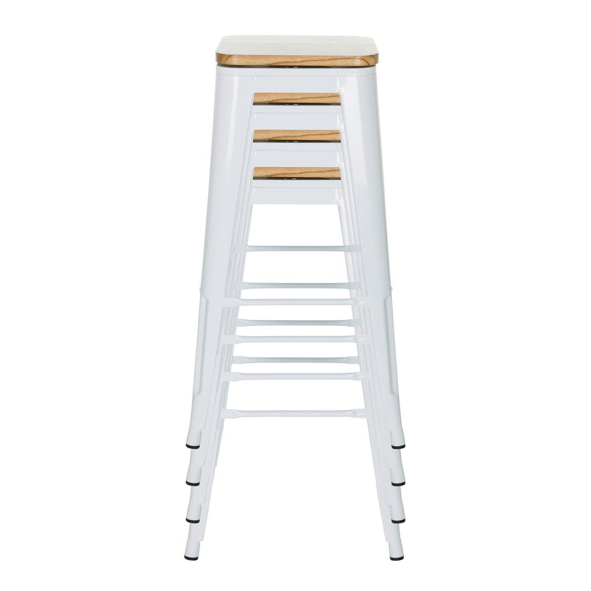 Barski Stol Vantaggio High Ws, Bela - bela, Moderno, kovina/les (44/77/44cm) - MID.YOU