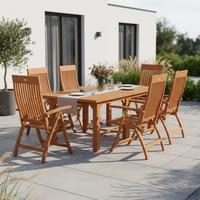 Vrtna Garnitura Comodoro, Masivno - naravne barve, Konvencionalno, les - Gardenson