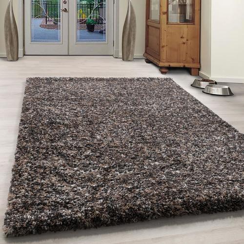 Shaggy Enjoy Taupe ca. 80x250cm - Taupe, KONVENTIONELL, Textil (80/250cm)