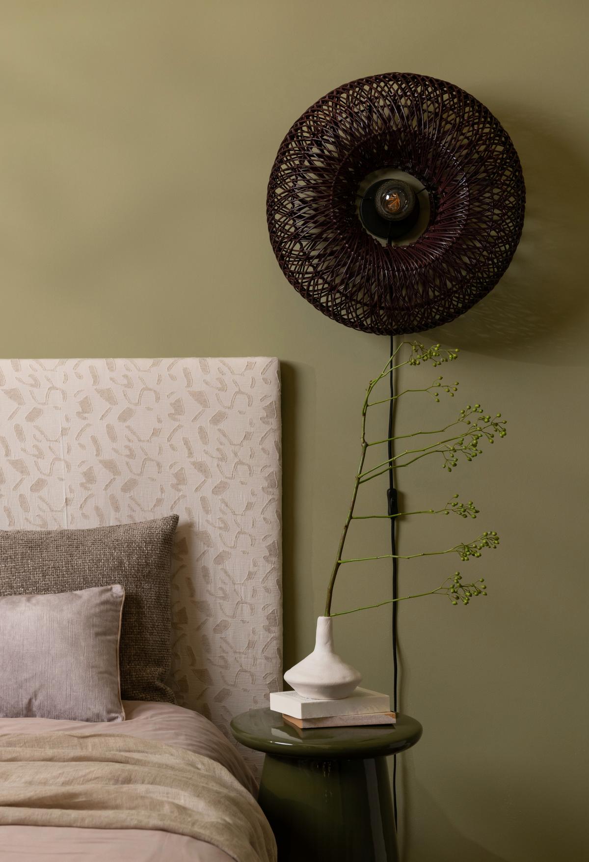 Stenska Svetilka Arizona, Bordo, Bambus - bordo, Basics, naravni materiali (50/23cm) - Good & Mojo