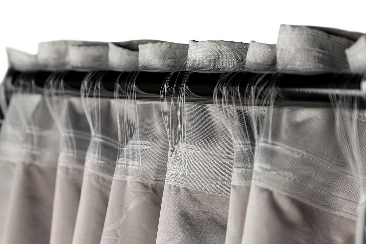 ZASŁONA GOTOWA J-ELEGANCE JOOP! - szary/taupe, Basics, tkanina (130/250cm) - Joop!