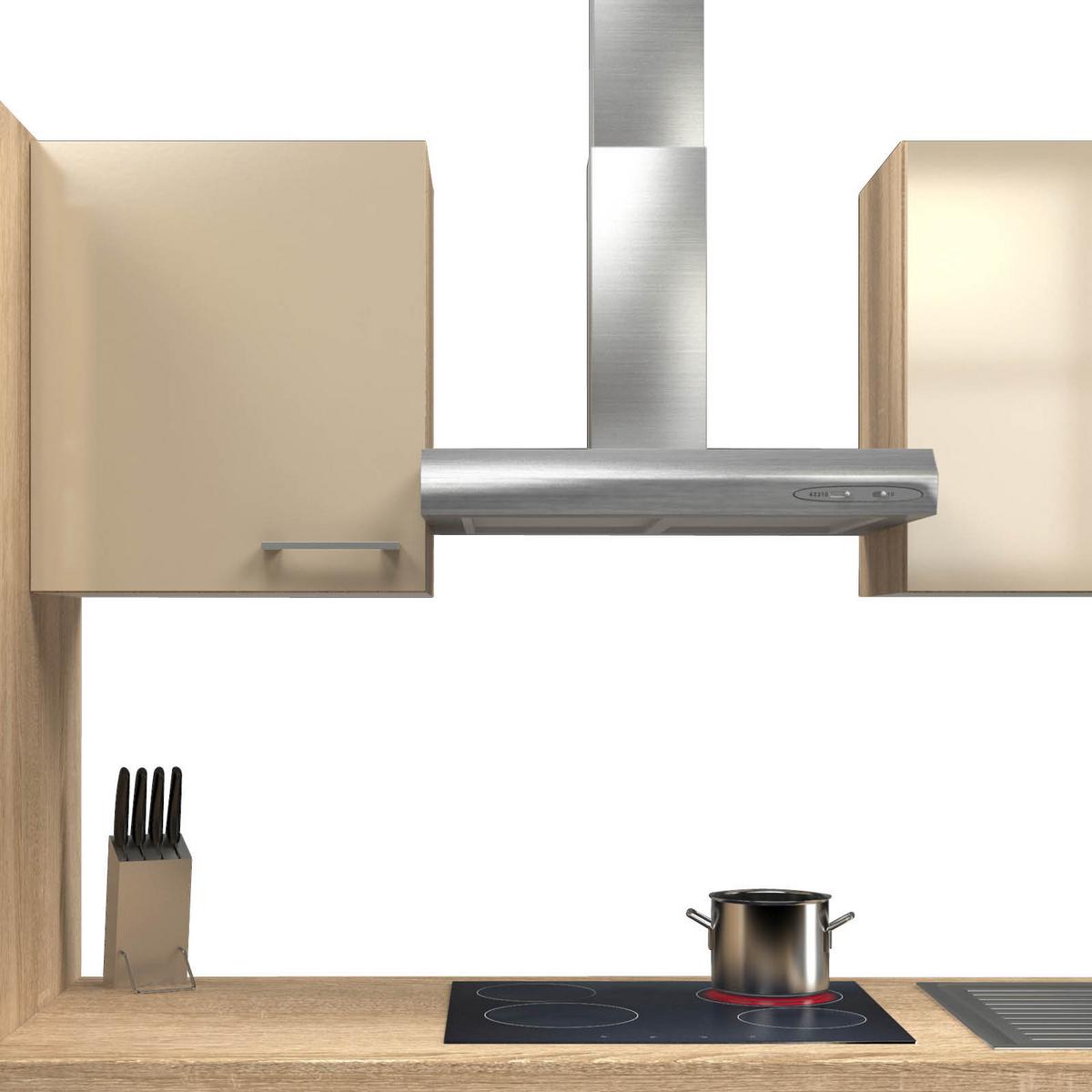 Kuhinjski Blok Z Aparati Nepal, Kašmir, Barva Hrasta - barve nerjavečega jekla/kašmir, Moderno, kovina/leseni material (300cm) - FlexWell