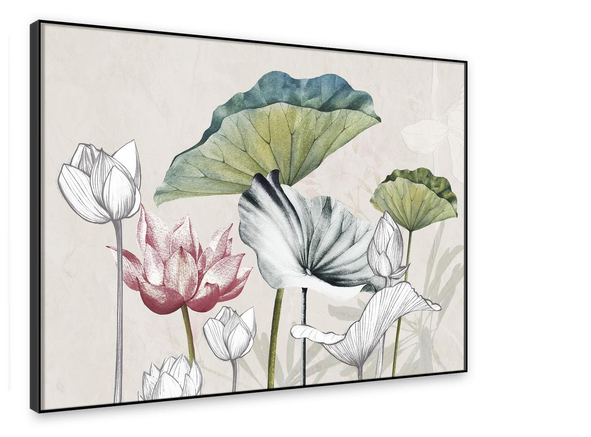 Bild Elena ca. 70x100cm - Multicolor, Holzwerkstoff/Papier (100/70cm) - Modern Living