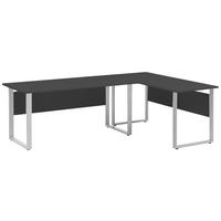 Schreibtisch 1600 Anthrazit ca. 160x235x73,2cm - Anthrazit/Silberfarben, MODERN, Holzwerkstoff/Metall (160/235/73,2cm) - MID.YOU