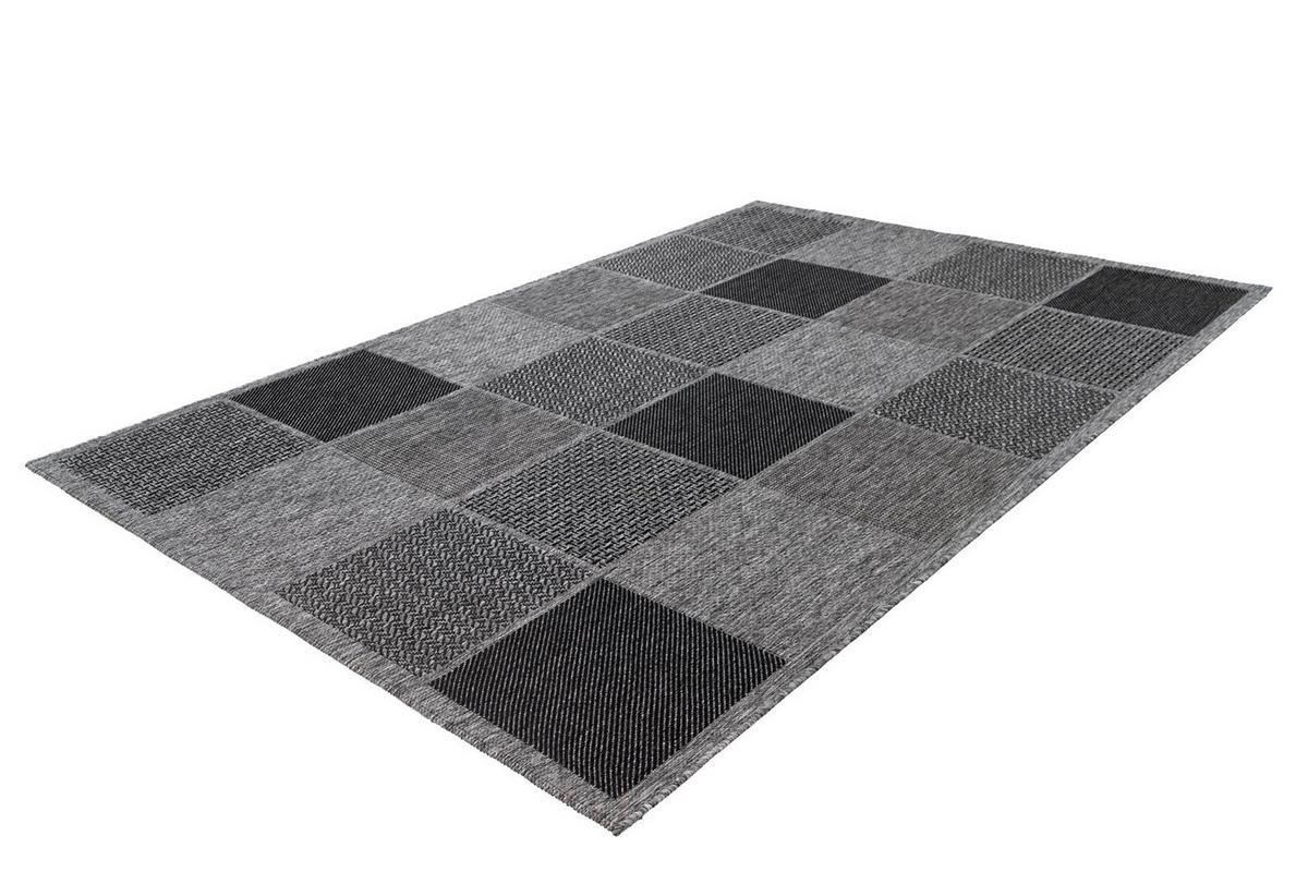 FLACHWEBETEPPICH INDONESIA - SULAWESI SILBER - Grau, Konventionell, Textil (80/150cm) - Kayoom