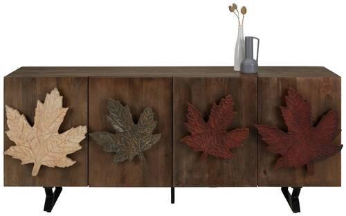 Tálalószekrény Maple - színes, Modern, fa/fém (177/75/45cm) - Premium Living