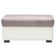 Hocker Grau/Weiß - Schwarz, KONVENTIONELL, Kunststoff/Textil (100 48 74cm) - Modern Living Hocker Grau/Weiß - Schwarz, KONVENTIONELL, Kunststoff/Textil (100 48 74cm) - Modern Living