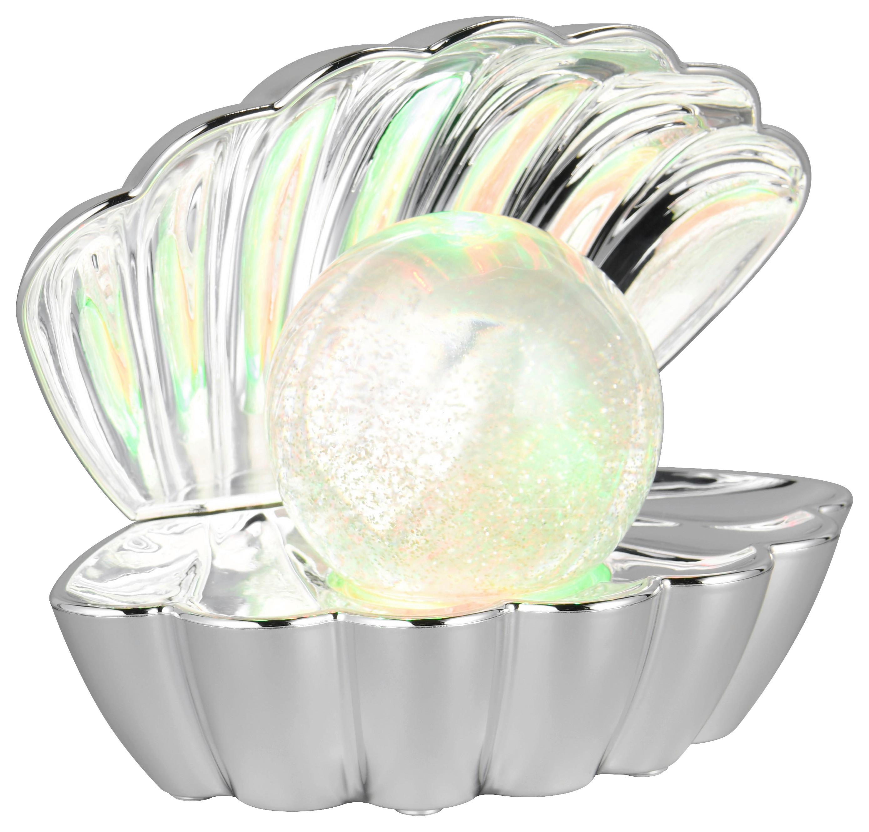 LED-DEKORATIONSLAMPA ALFRED - kromfärg, Modern, plast (17,5/12,5/14,5cm) - Mömax