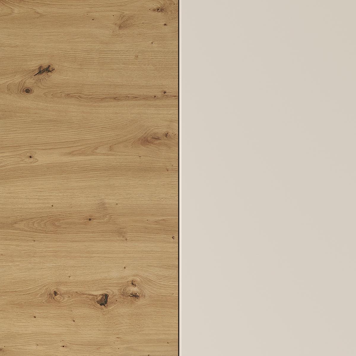 Regal Za Dnevni Boravak Caneva - kašmir/hrast Artisan, Moderno, staklo/drvni materijal (267,5/135/40cm) - Modern Living