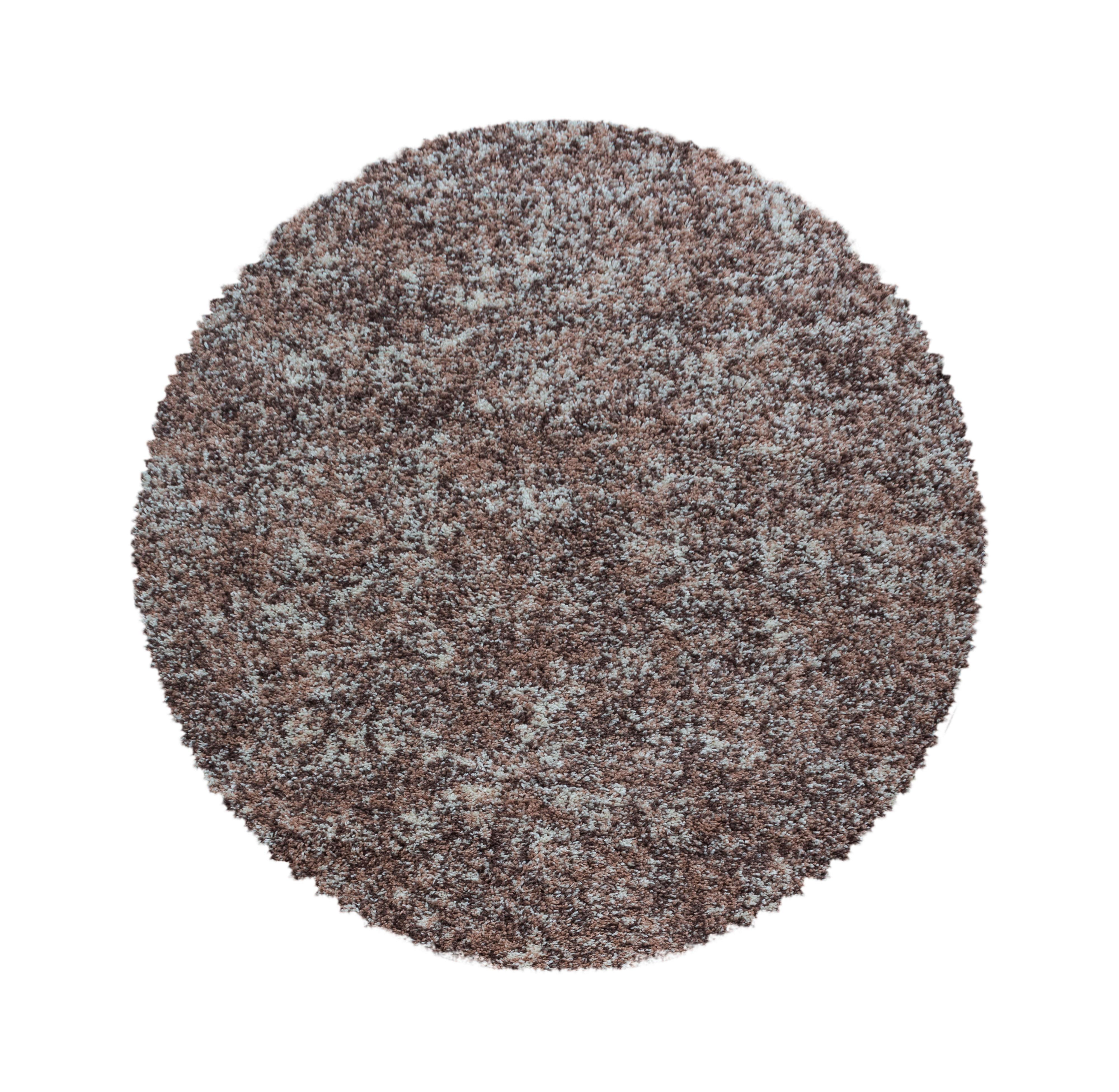 Hochflorteppich Enjoy Beige Ø ca. 160cm - Beige, KONVENTIONELL, Textil (160/160cm) - Novel