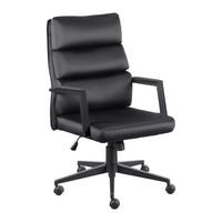 Chefsessel Schwarz - Schwarz, Modern, Kunststoff/Textil (58/108-118/57cm) - Mömax