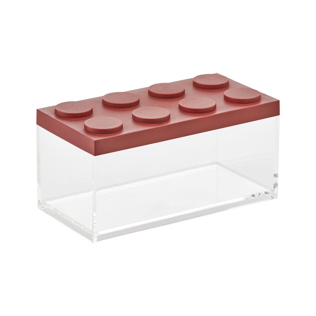 Vorratsdose Matea in Transparent/Rot ca. 1,5 l - Transparent/Rot, Kunststoff (10/20/10,5cm)